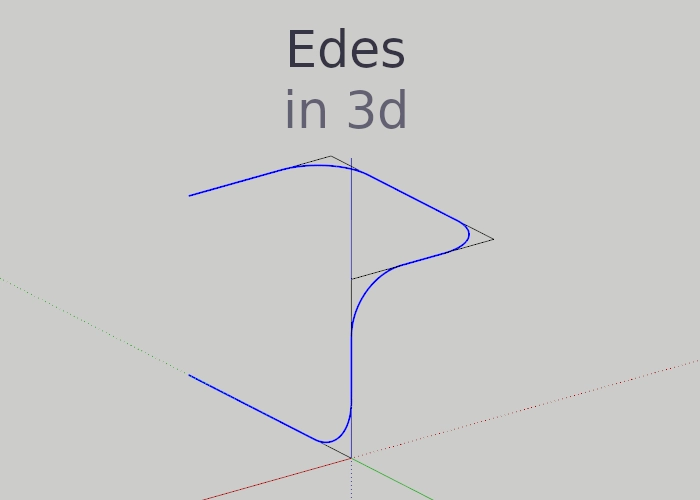 3d edges in sketchup
