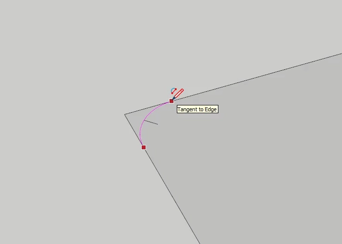 SketchUp tangent arc